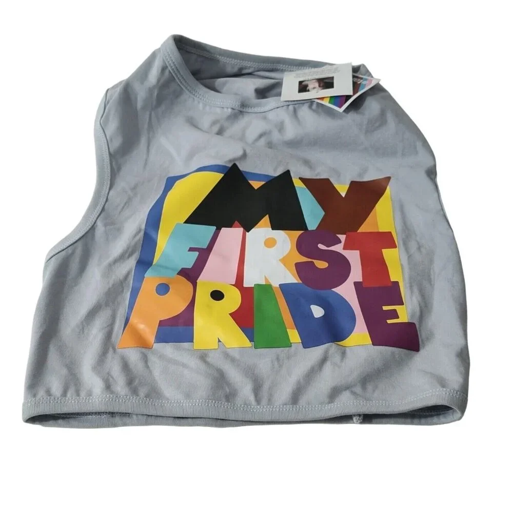 Target Pride Pet Apparel Dog Size L XL Gray Colorful NEW with FLAW